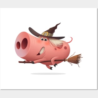 Pig witch Posters and Art